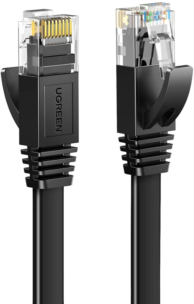 Kabelis RJ45 Ugreen NW102 Cat.6, 30m, płaski (juoda)