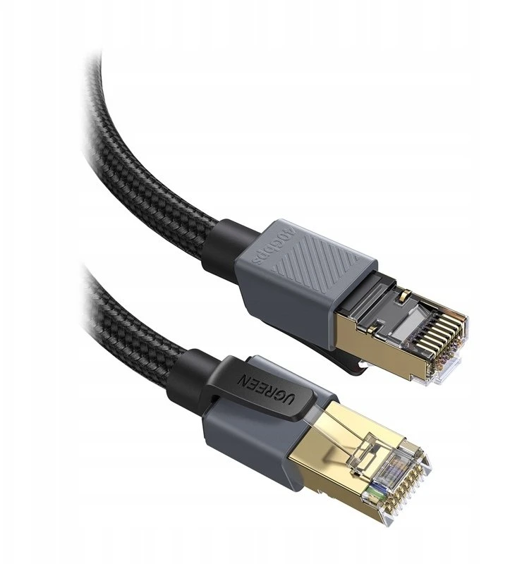 Ugreen Patchcord NW343 Cat.8, F/FTP, 5m, juoda (85731)