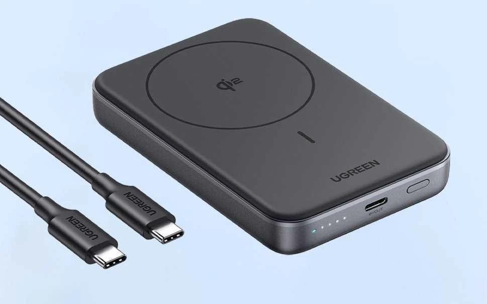 Ugreen PB761 10000 mAh Qi2 30W Magsafe USB-C juodas