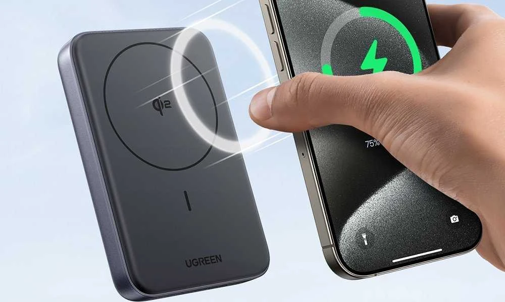 Ugreen PB761 10000 mAh Qi2 30W Magsafe USB-C juodas