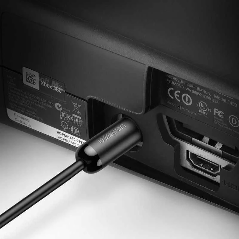 UGREEN AV122 Toslink audio optinis kabelis 1.5m - Juodas