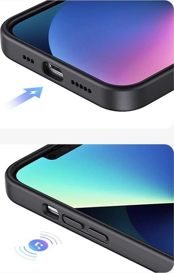 Ugreen Udėklas telefonui žalios spalvos LP626 Silky silikoninis Protective Rubber Flexible silikoninis Phone Apple iPhone 14 Plus dėklas telefonui juodos spalvos (90920)