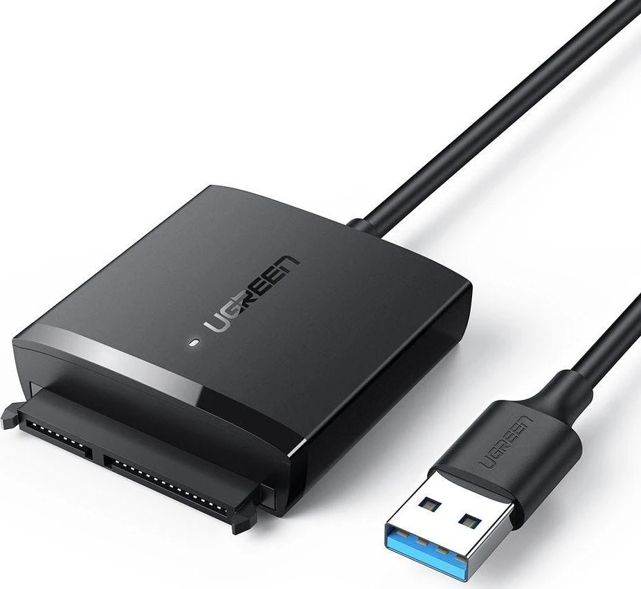 UGREEN adapteris HDD 2.5 "ir 3.5" SATA į USB 3.0 - Juodas