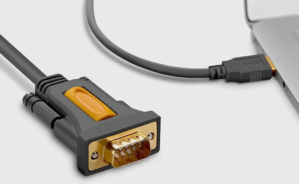 Ugreen USB-A – RS-232 USB laidas, 1 m juodas (20210B)