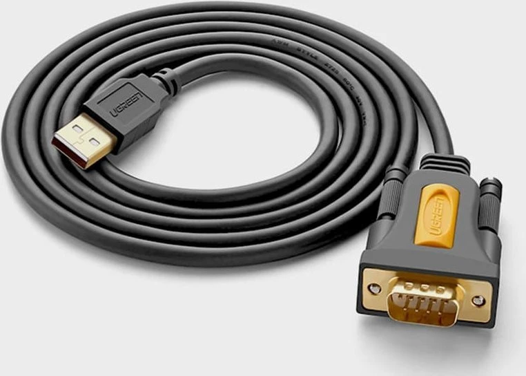 Ugreen USB-A – RS-232 USB laidas, 1 m juodas (20210B)