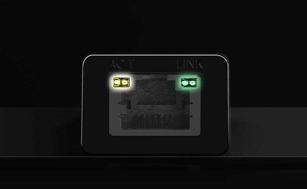 Adapteris sieciowy Ugreen CR111 USB 3.0 do RJ45, Gigabit Ethernet (juoda)