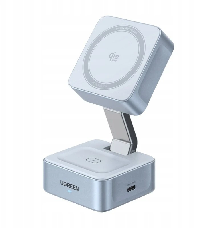 Ugreen Belaidis magnetinis įkroviklis MagFlow Qi2 Apple įrenginiams 25W
