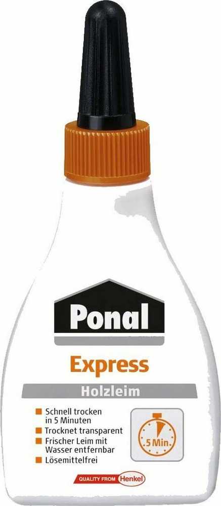 UHU Ponal Express Buteliukas medienos klijai 60g 9H PN12X