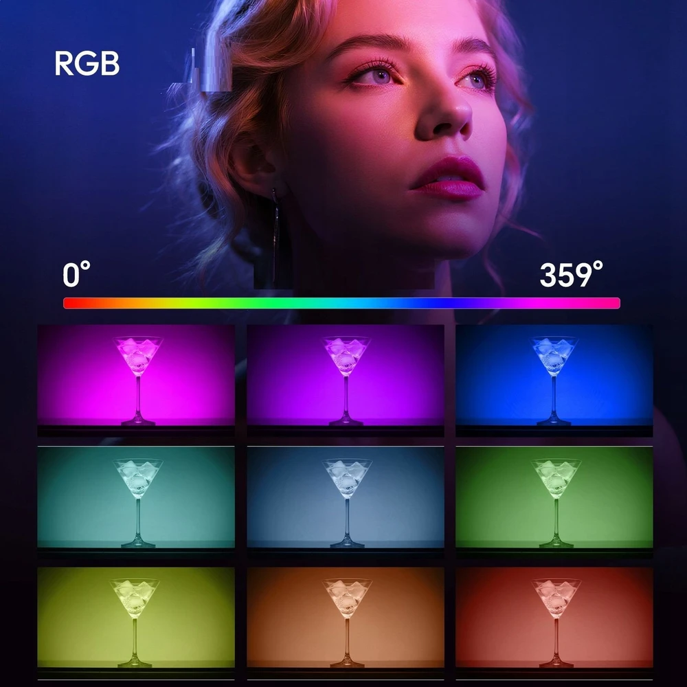 Apšvietimo įranga - Ulanzi U60 RGB LED lempa 2500-9000K 2500mAh