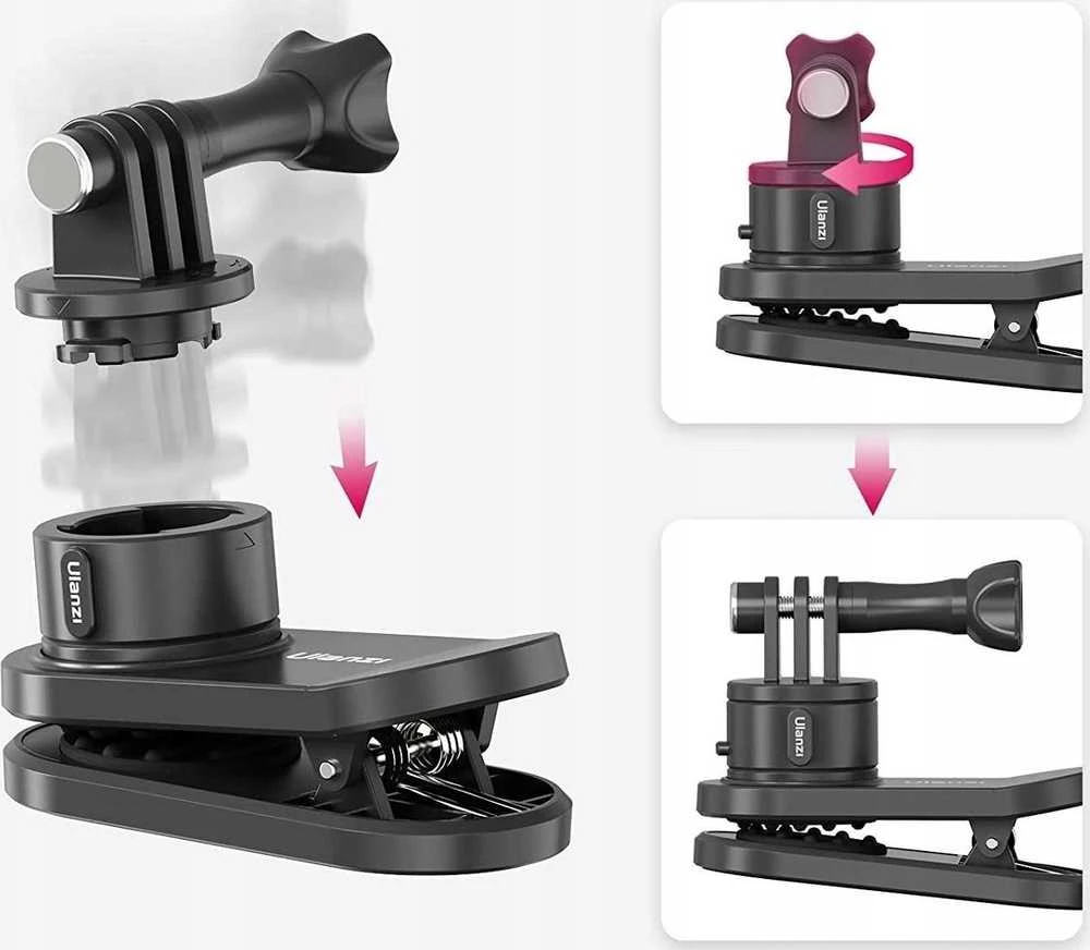 Veiksmo Kameros Priedas - Ulanzi Go-Quick II Quick Release Clip