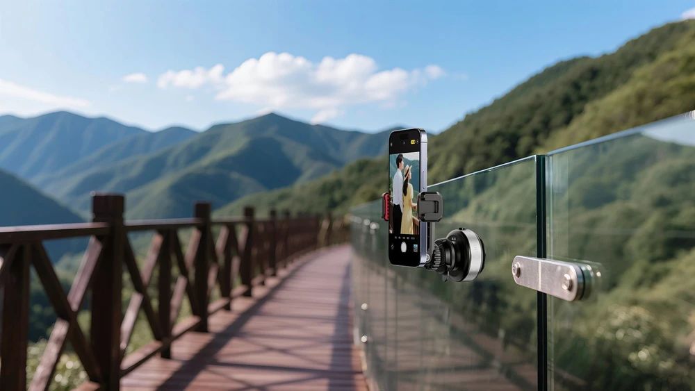 Kameros priedas - Ulanzi SK 23 Elektrinė siurbimo bazė 1/4" varžtas USB-C įkraunama