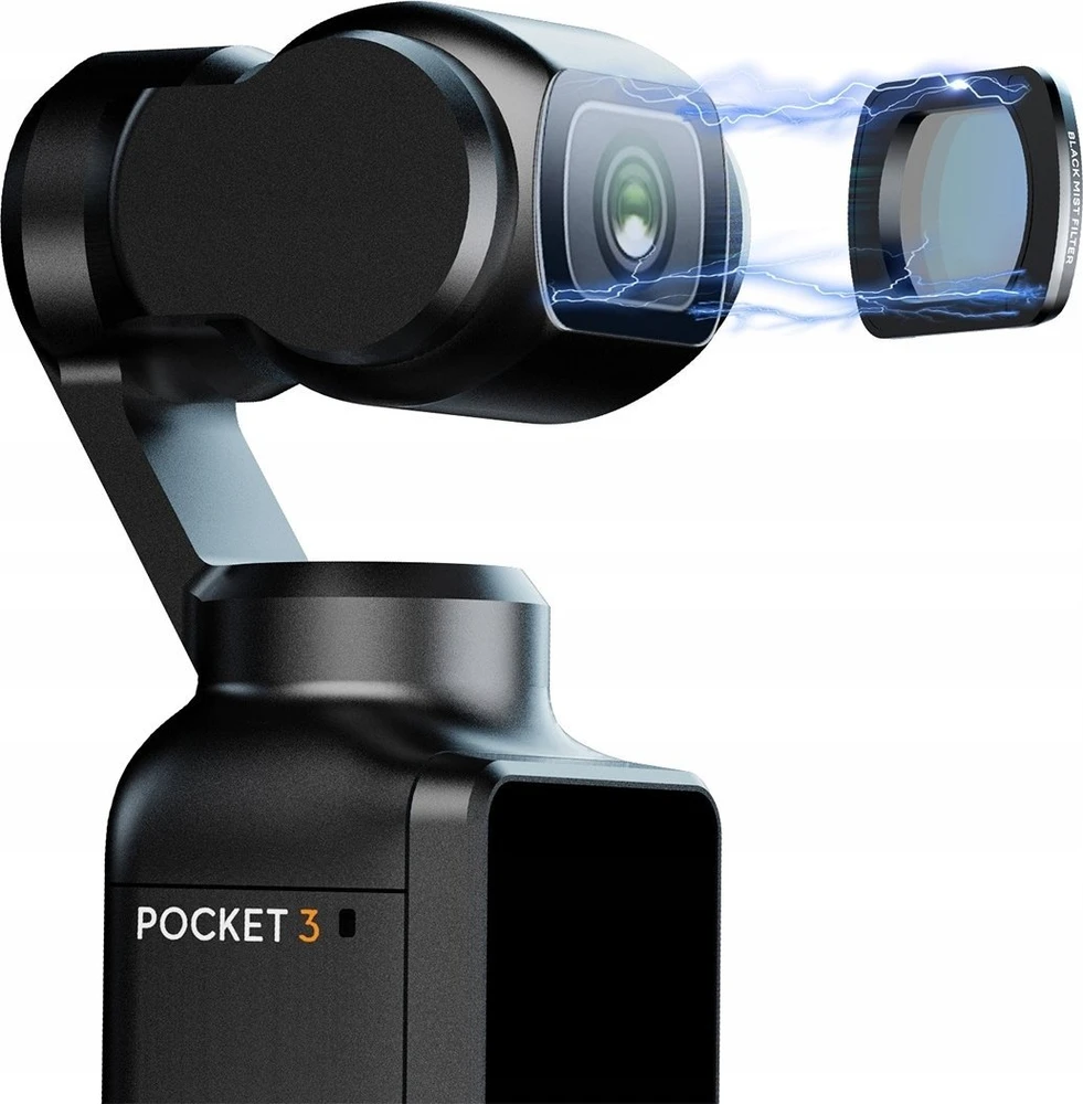 Filtras Juodas Mist 1/4 On Lens for Camera Dji Osmo Pocket 3 / Ulanzi Pk-01
