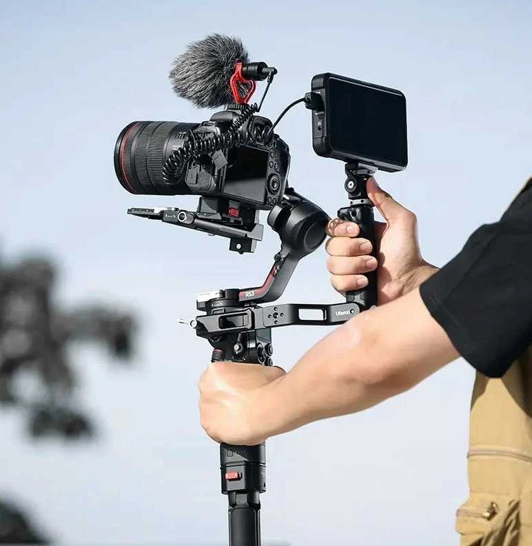 Kameros priedas - Ulanzi Gimbal rankena DJI RS3, 360° sukimosi, silikono rankena