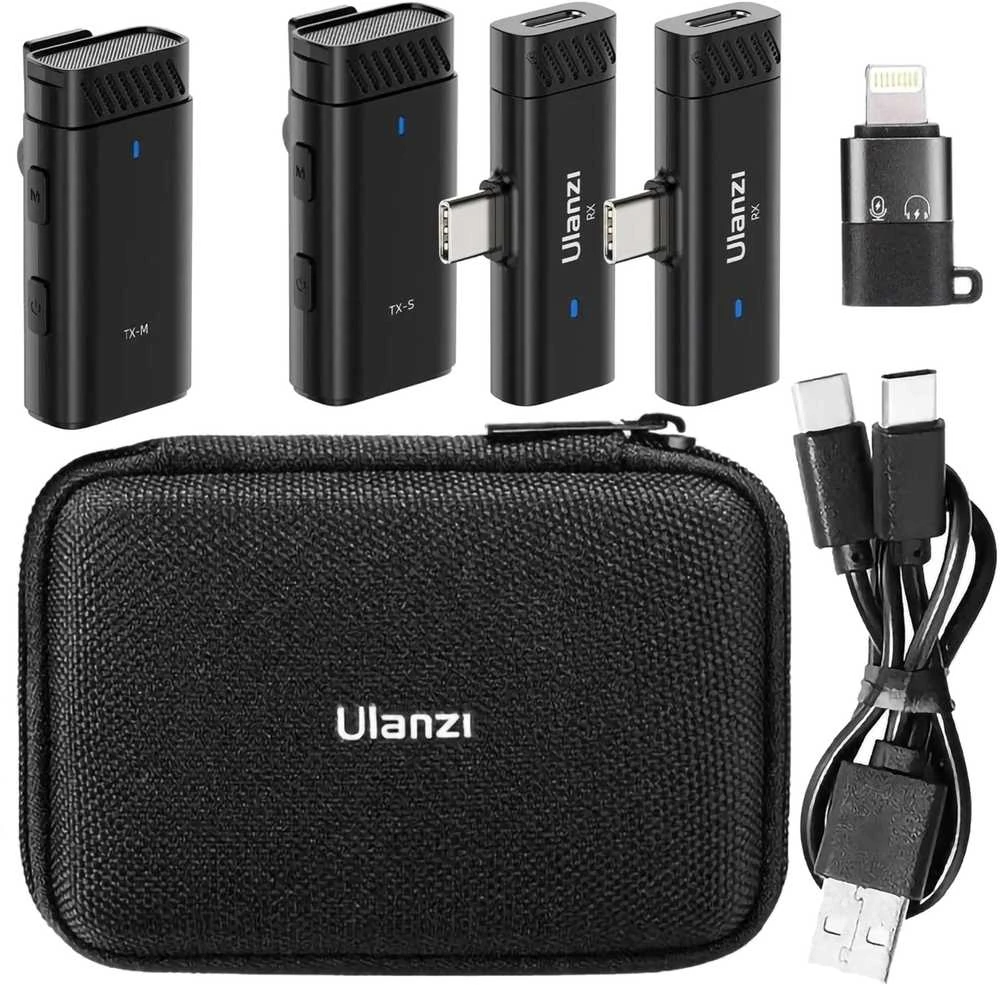 Belaidis Mikrofonas - Ulanzi HM2301 2 Siųstuvai 2 Imtuvai USB-C