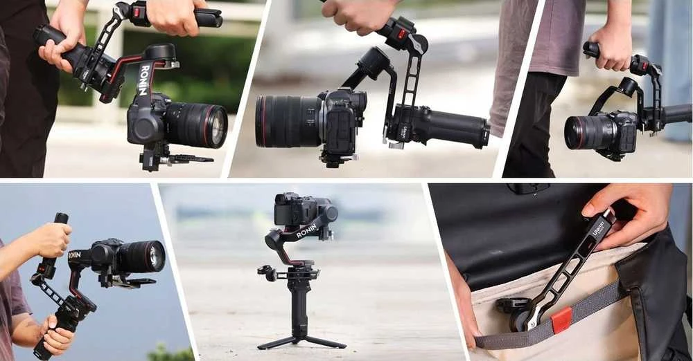 Kameros priedai - Ulanzi EG03 Claw Quick Release Sling Handgrip for DJI RS Series