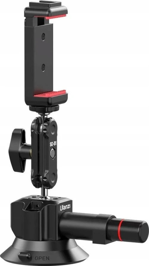 Adapteris - ULANZI SC-01 3" Aliuminio Guma su Magiška Ranka ir Telefono Laikikliu