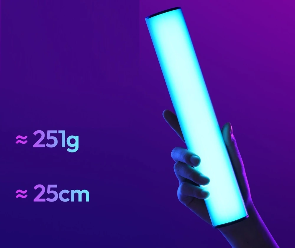 LED Lemputė - ULANZI B15RGB 15 W 1 800–9 000 K RGB LED Vamzdinė Lempa