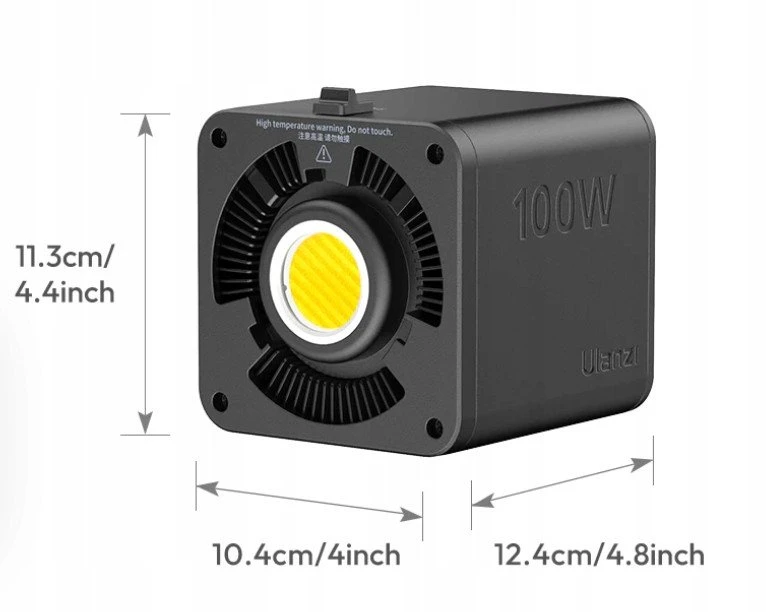 Ulanzi LED lemputė Ulanzi ML100 – RGB, WB (2700 K–6500 K)