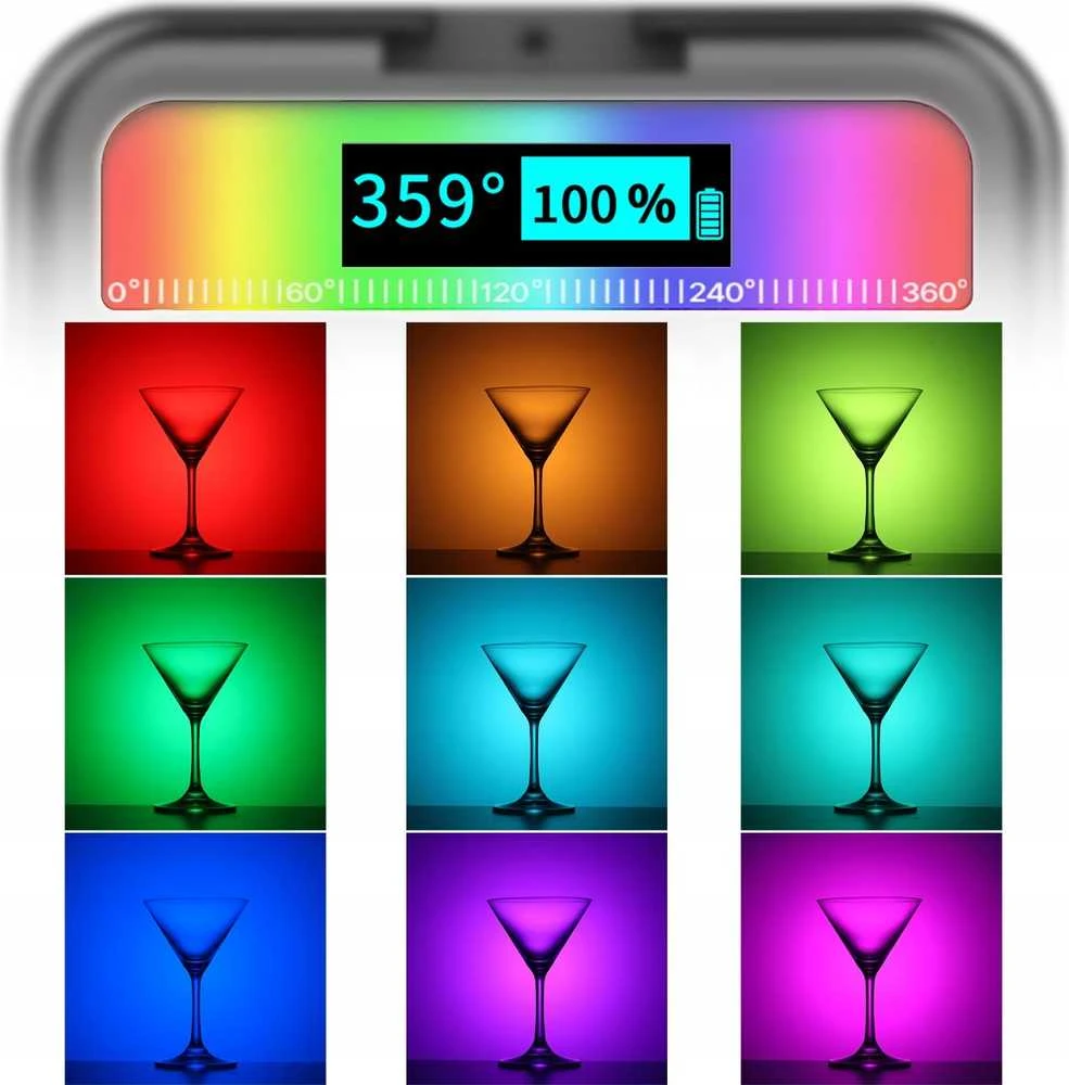LED Šviestuvas Ulanzi VL49 RGB, WB (2500 K - 9000 K)