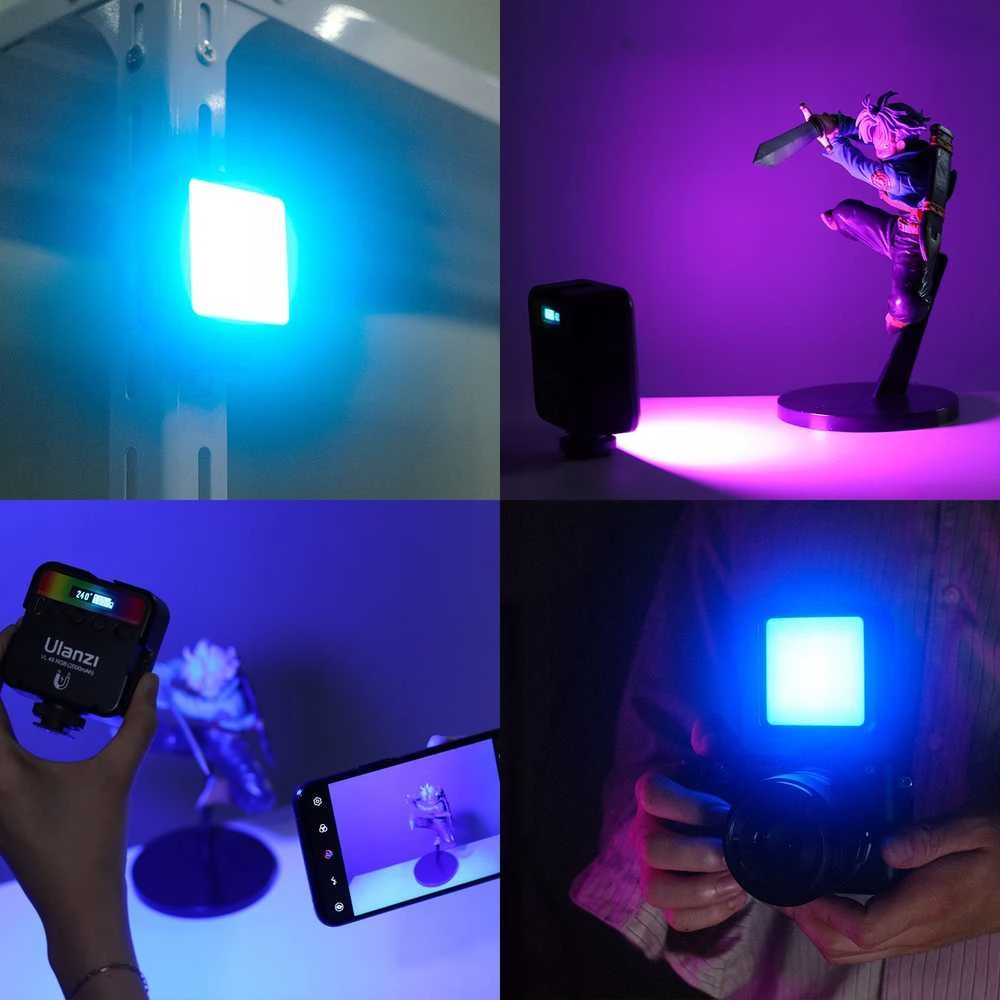 LED Šviestuvas Ulanzi VL49 RGB, WB (2500 K - 9000 K)