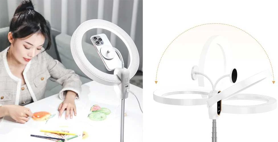 Apšvietimo Įranga - Ulanzi LT030 LED Šviesa 3000K-6000K su Trikojų ir Nuotolinio Valdymo Pultu