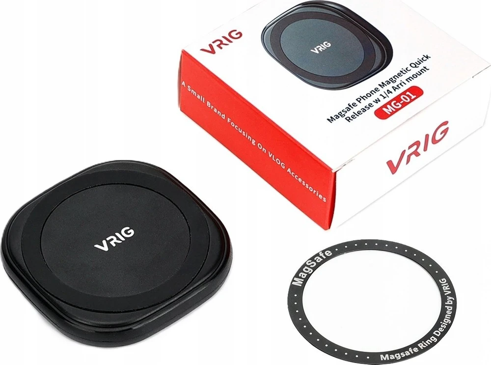 VRG Telefono laikiklis - VRIG MG-01L Mini Magnetinis išmaniojo telefono laikiklis 1/4" Arri standartas