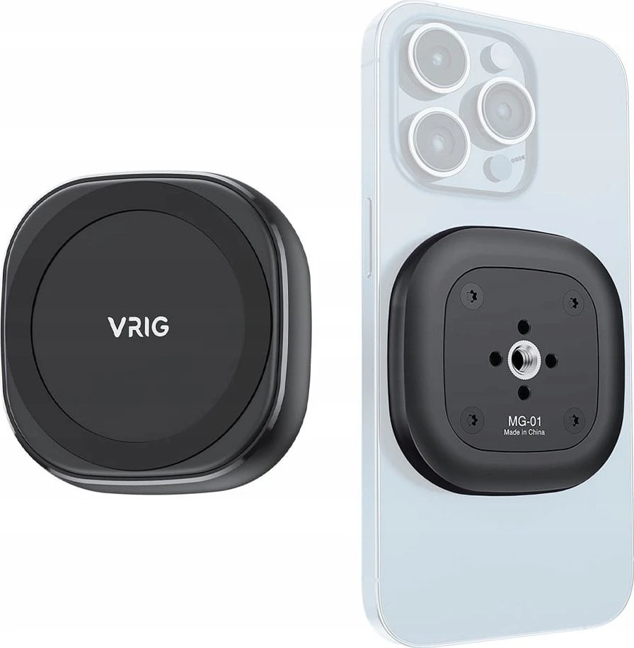 VRG Telefono laikiklis - VRIG MG-01L Mini Magnetinis išmaniojo telefono laikiklis 1/4" Arri standartas