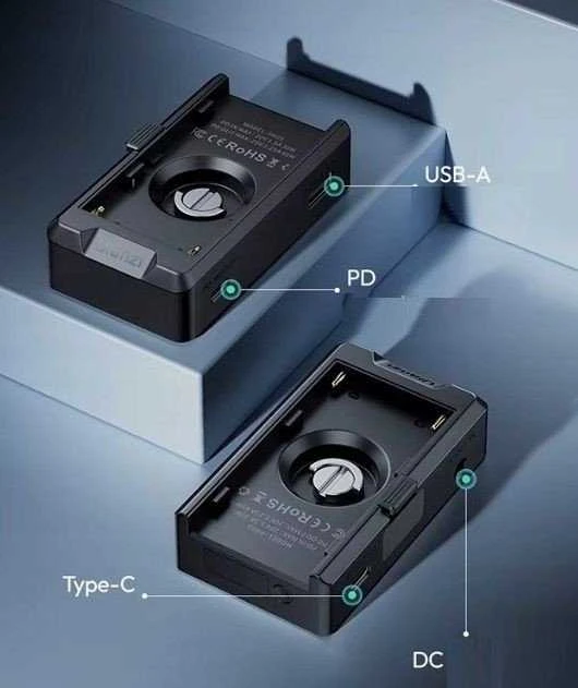 Adapteris - Ulanzi PA03 USB-C DC PD USB-A NP-F serijos baterijoms