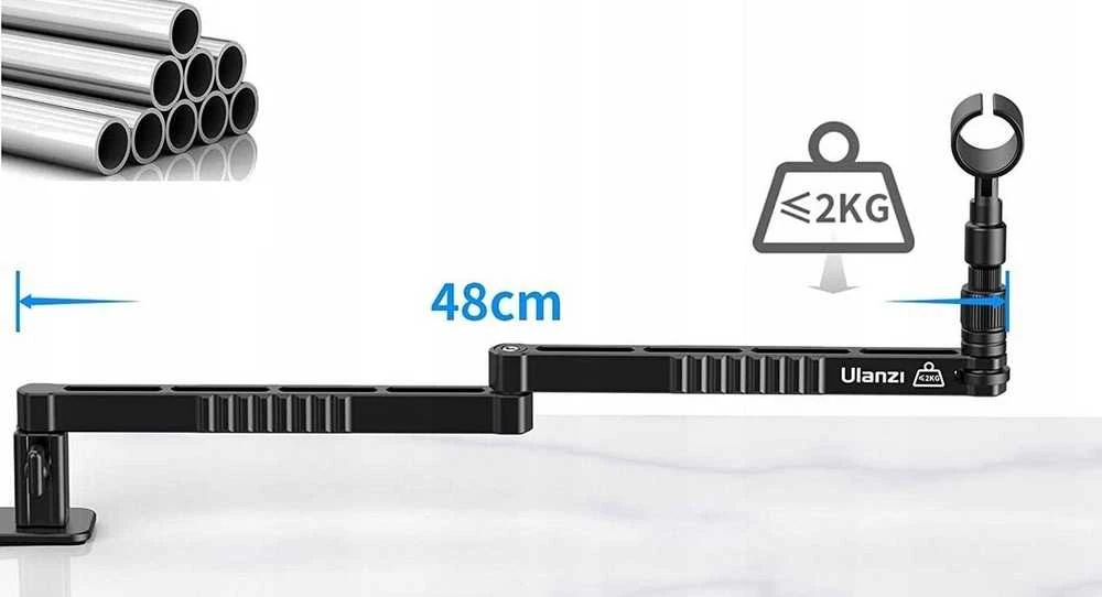 Ulanzi Mikrofonas Tripod Rotary Arm Rankena Mikrofonas / Ulanzi Ls26