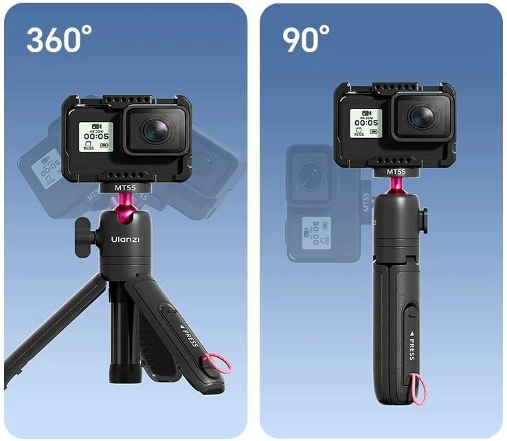 Ulanzi MT55 SnapGo Mini Selfie Stick Tripod (1/4 Mount)