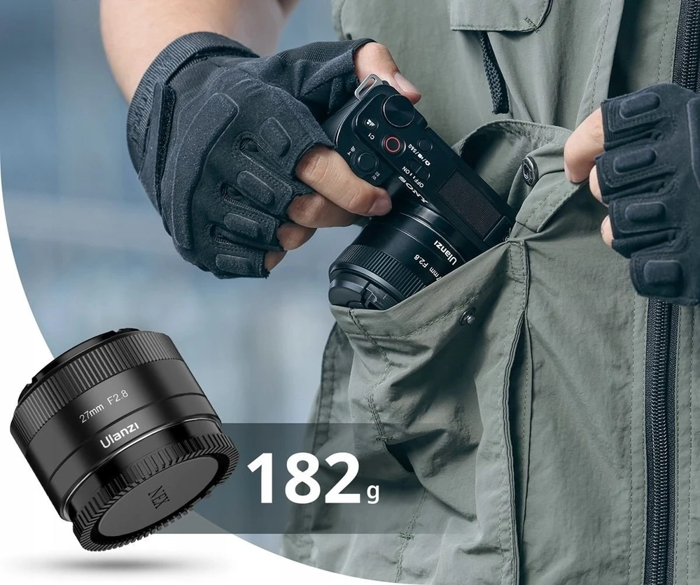 Fotoaparato Objektyvas - Ulanzi 27mm f/2.8 AF Sony E-mount, 30cm Minimalus Fokuso Atstumas
