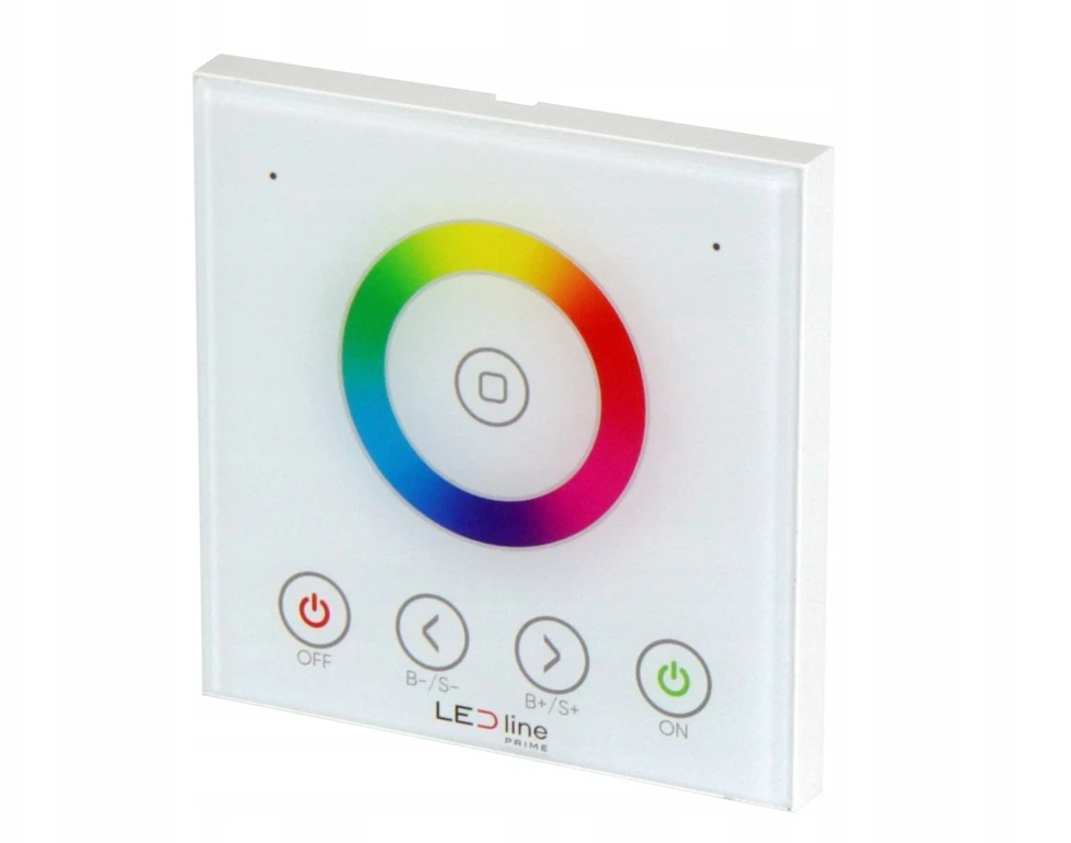 Ulanzi LED valdiklio pultas, montuojamas sienoje, su spalvų ratu, RGBW/RGB+CCT, RF 2,4GHz, TUYA, VARIANTE, LED line PRIME