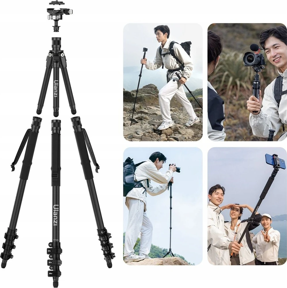 Profesionalus fotografinis trikojis 5in1 146cm / Ulanzi Tt35 / T068