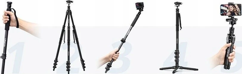 Profesionalus fotografinis trikojis 5in1 146cm / Ulanzi Tt35 / T068