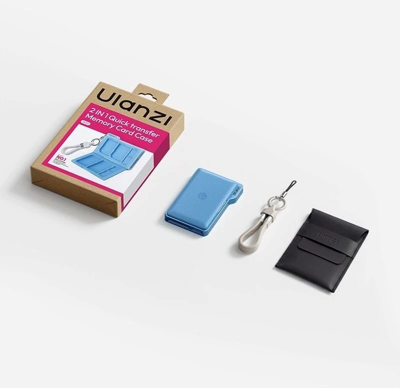 Ulanzi Skaitytuvas Kart Sd Microsd Usb-c 312 Mb/s + Dėklas Na 8 Kart 2w1 Ulanzi / Dc01 / Juodas