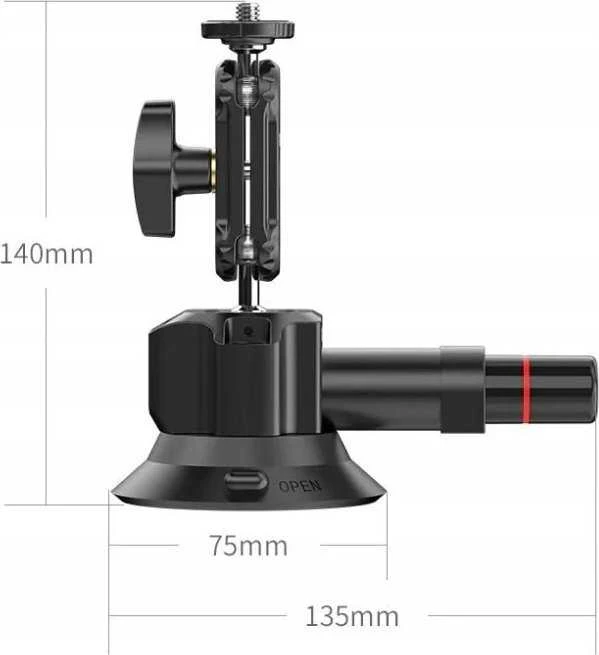 Adapteris - ULANZI SC-01 3" Aliuminio Guma su Magiška Ranka ir Telefono Laikikliu