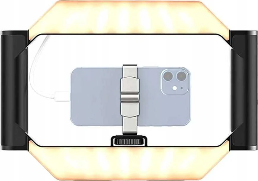 Ulanzi žiedinė lemputė LED Grip rankena Iso 1/4 U-rig telefonui + powerbank + pultas / Sku: 3265