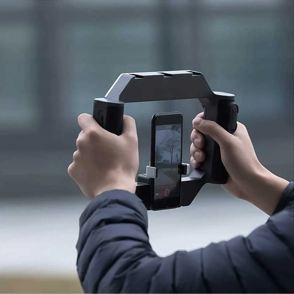 Ulanzi žiedinė lemputė LED Grip rankena Iso 1/4 U-rig telefonui + powerbank + pultas / Sku: 3265