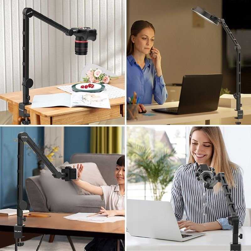 „Laikiklis“ studijinė stalo lempa kamerai, vaizdo kamerai, mikrofonui, „Led Stream“ / „Ulanzi“ / LS25