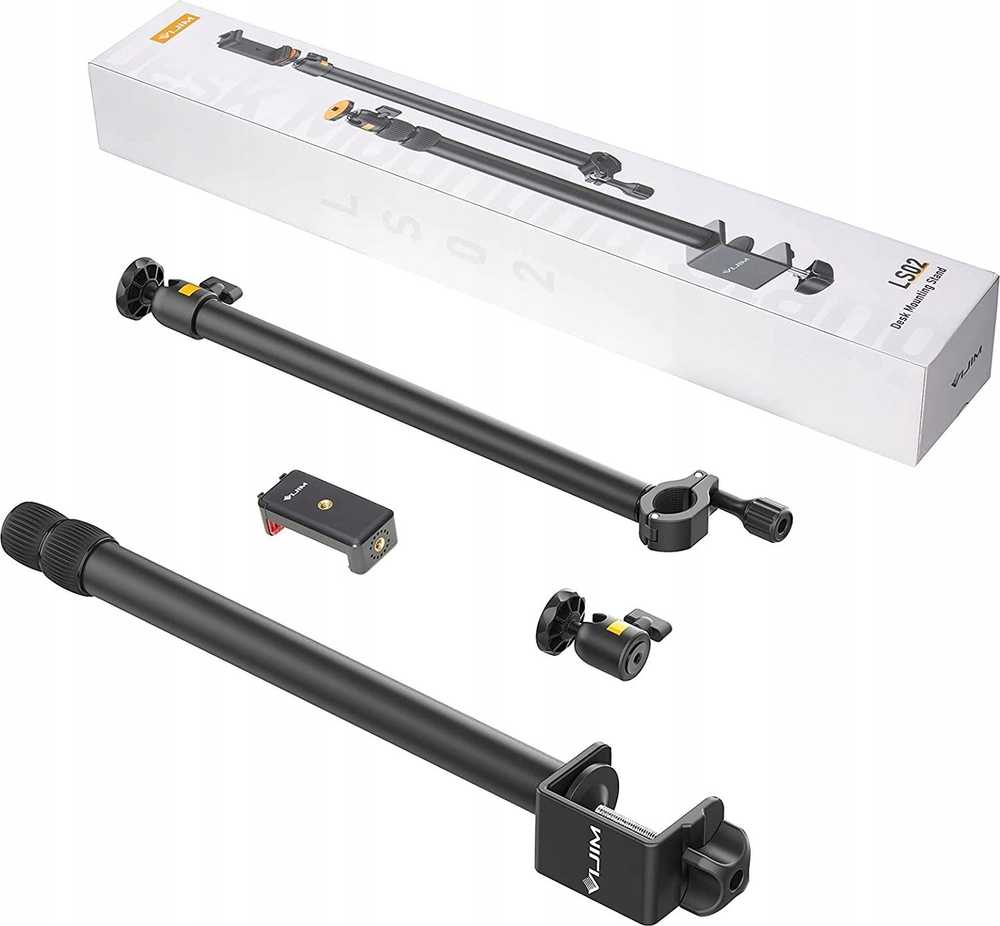 Laikiklis Desktop Studio Arm Tripod Vlog 2x 360s Head / Ulanzi Vijim Ls02