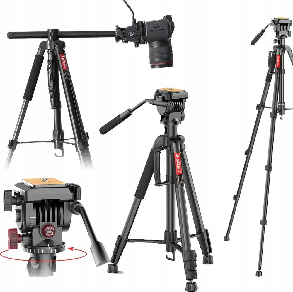 Ulanzi Trikojis Monopod 183 Plokščia skysčio galvutė fotoaparatui / VT-02 Select