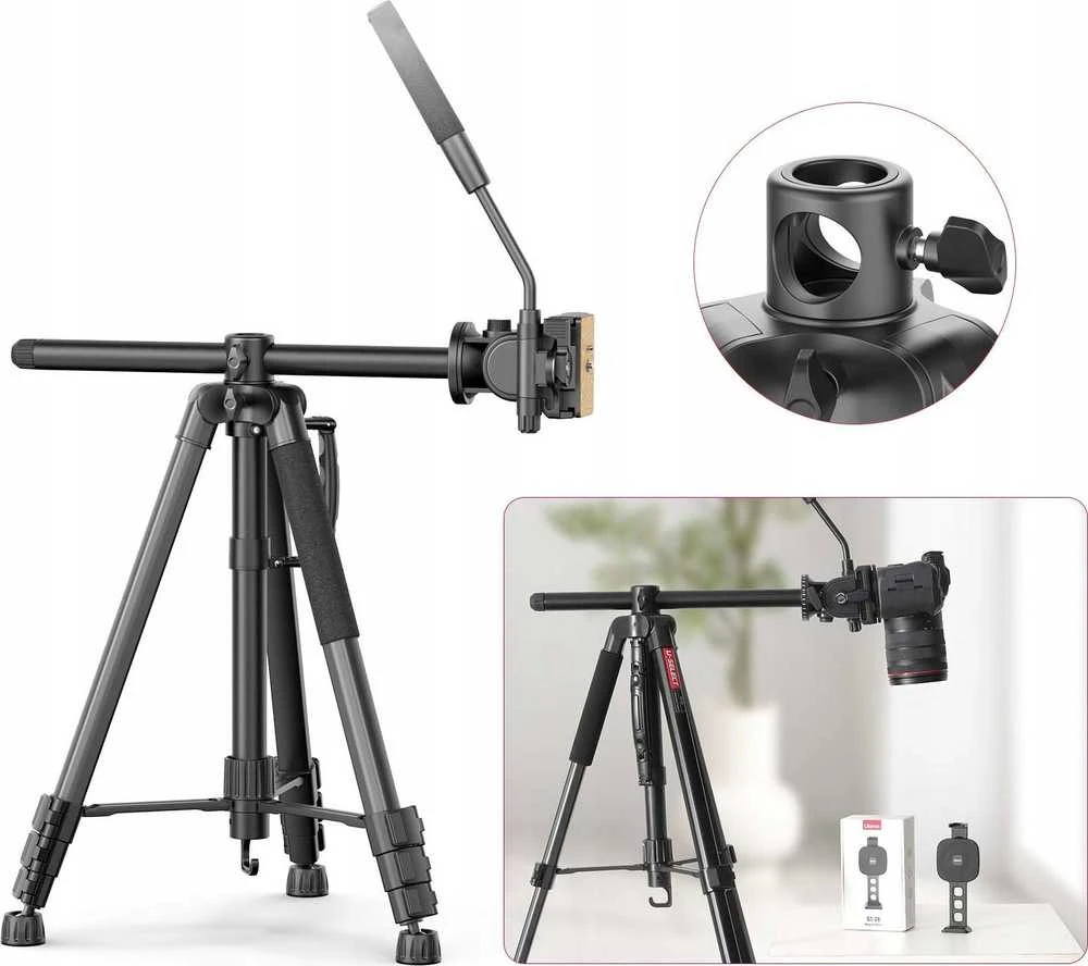 Ulanzi Trikojis Monopod 183 Plokščia skysčio galvutė fotoaparatui / VT-02 Select