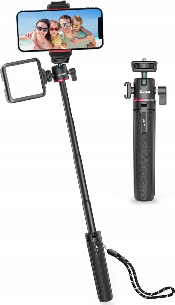 Kameros Stovas - ULANZI MT-73 2-in-1 Stovas Selfie Laikiklis 21-55 cm Aukščio Reguliavimas