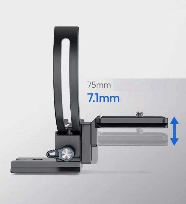 Stovo Priedas - Ulanzi CA05 Objektyvo Apvalkalas 75mm 90° Pozicijos Keitimas 3kg Talpa