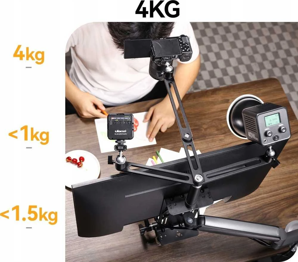 Monitorius Priedas - Ulanzi VESA plėtros laikiklis (palaiko iki 4kg, 17-34 colių)