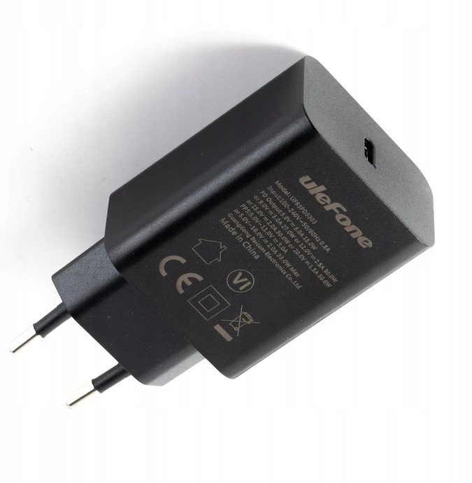 Įkroviklis UleFone 33W, skirtas Armor 20, 21, 22, 25, 27, X16, Pad 2, 4 ir RugKing 5 Pro (UF-CHAR-33WR)