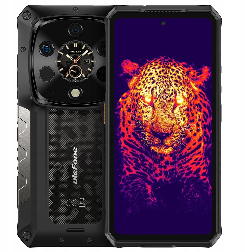Išmanusis telefonas Ulefone Armor 28 Ultra Thermal phone, 1TB/16GB, juodas | Be pakrovėjo