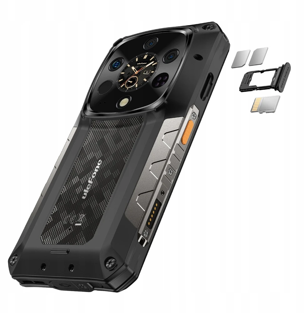Išmanusis telefonas Ulefone Armor 28 Ultra Thermal phone, 1TB/16GB, juodas | Be pakrovėjo