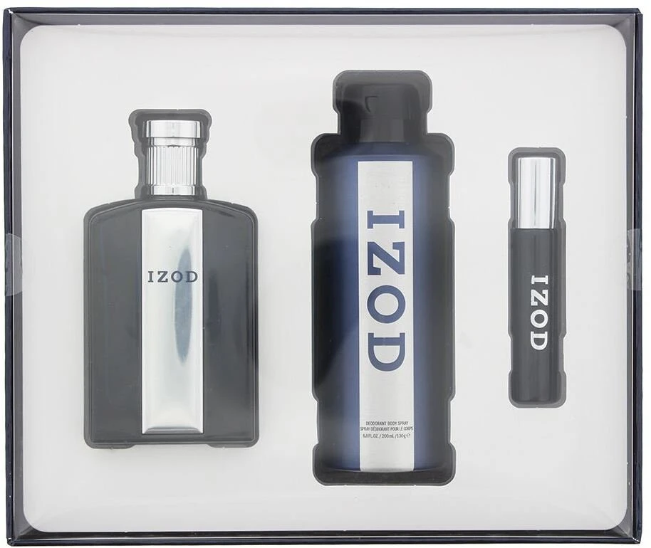 Set Izod: Izod Eau De Toilette For Men, 100 ml + Izod Eau De Toilette For Men, 15 ml + Izod Scented Purškiklis For Men, 200 ml
