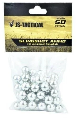 JS Tactical plieniniai timpos kamuoliukai 9,5 mm - 50 vnt.